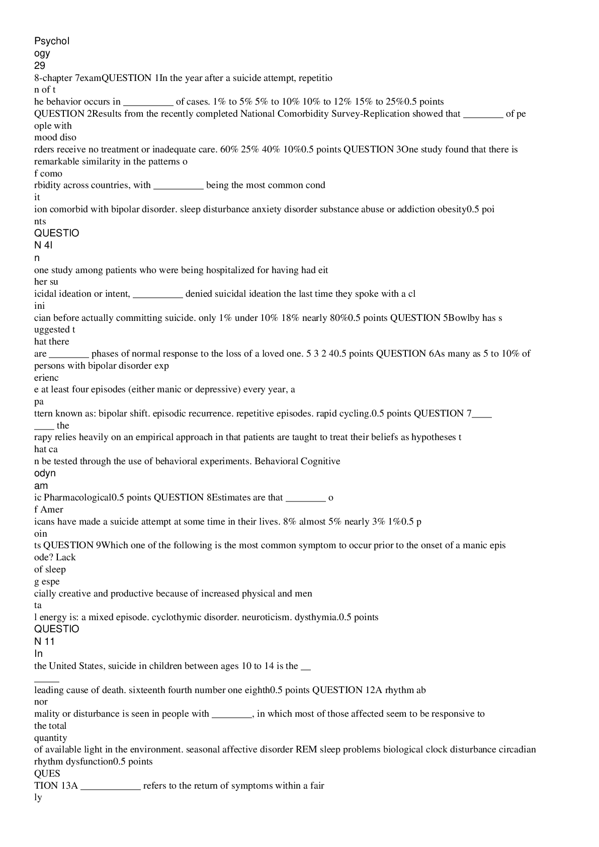 Preview image for Psychology 298-chapter 7